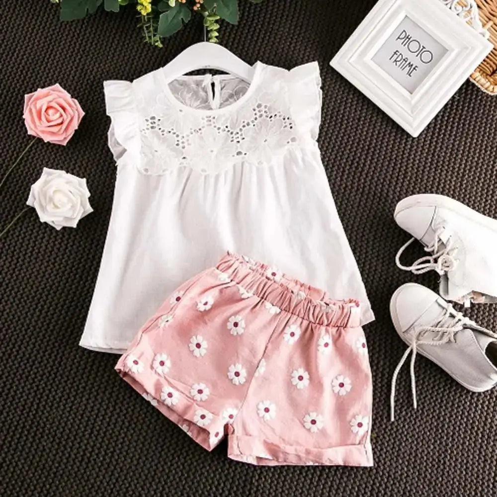 Girls Lace Top And Shorts Set Vivareflex Online