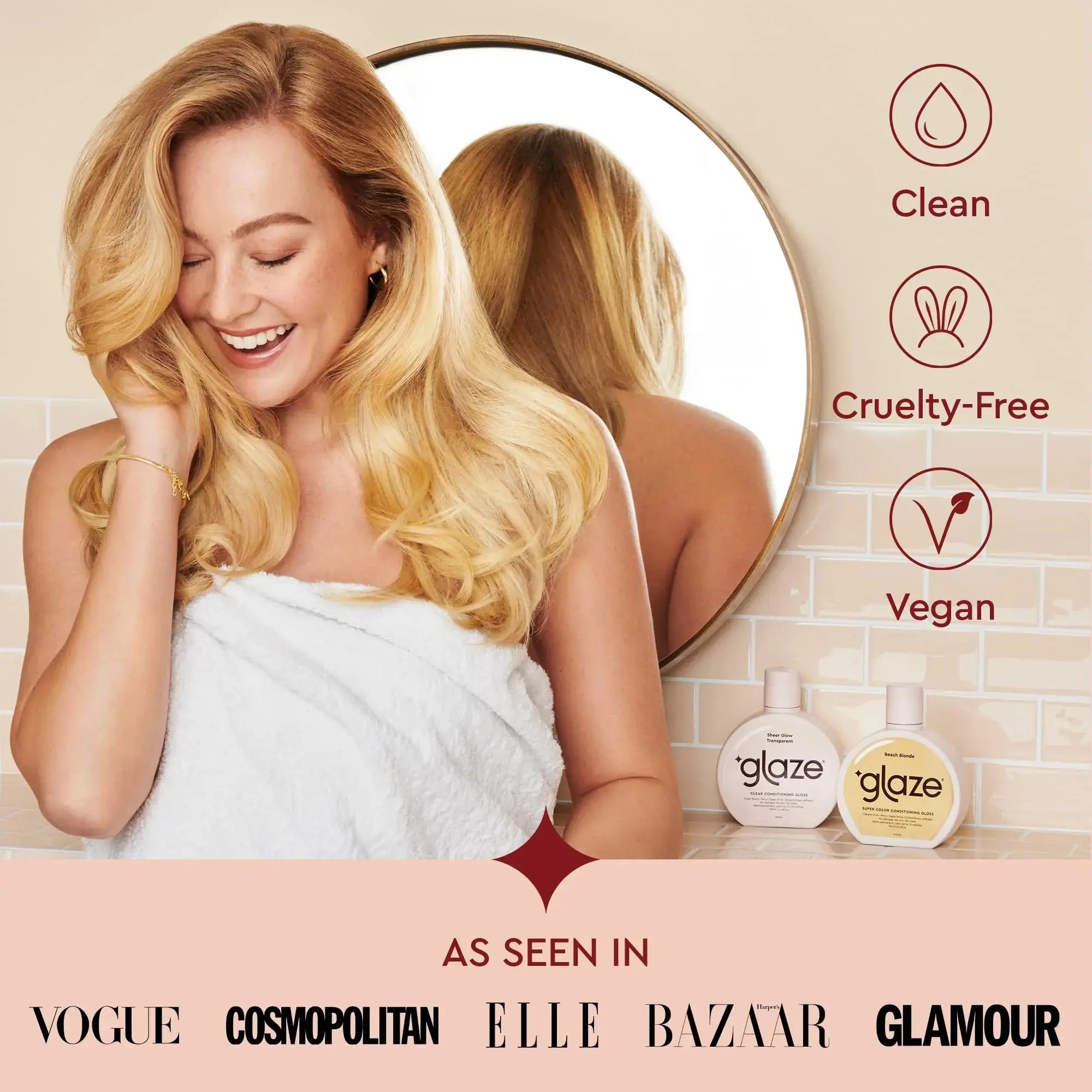 Glaze Super Gloss Color Conditioner – Radiance for Warm Blonde Hair - Vivareflex Online