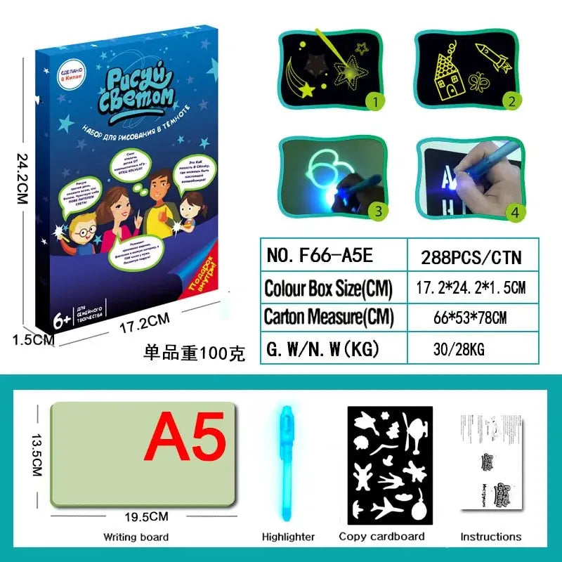 Glow Drawing Board Kit - Vivareflex Online