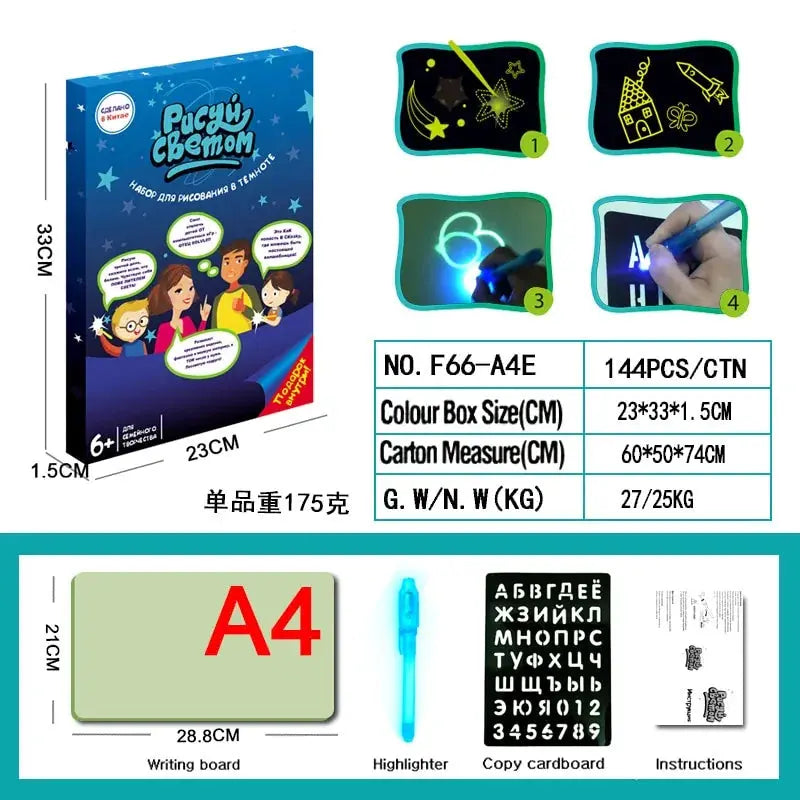 Glow Drawing Board Kit - Vivareflex Online