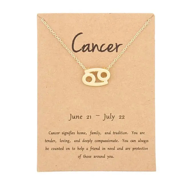 Gold Zodiac Pendant Necklace For Women Vivareflex Online