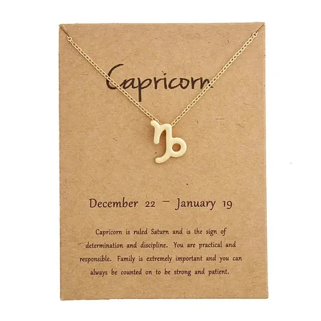 Gold Zodiac Pendant Necklace For Women Vivareflex Online