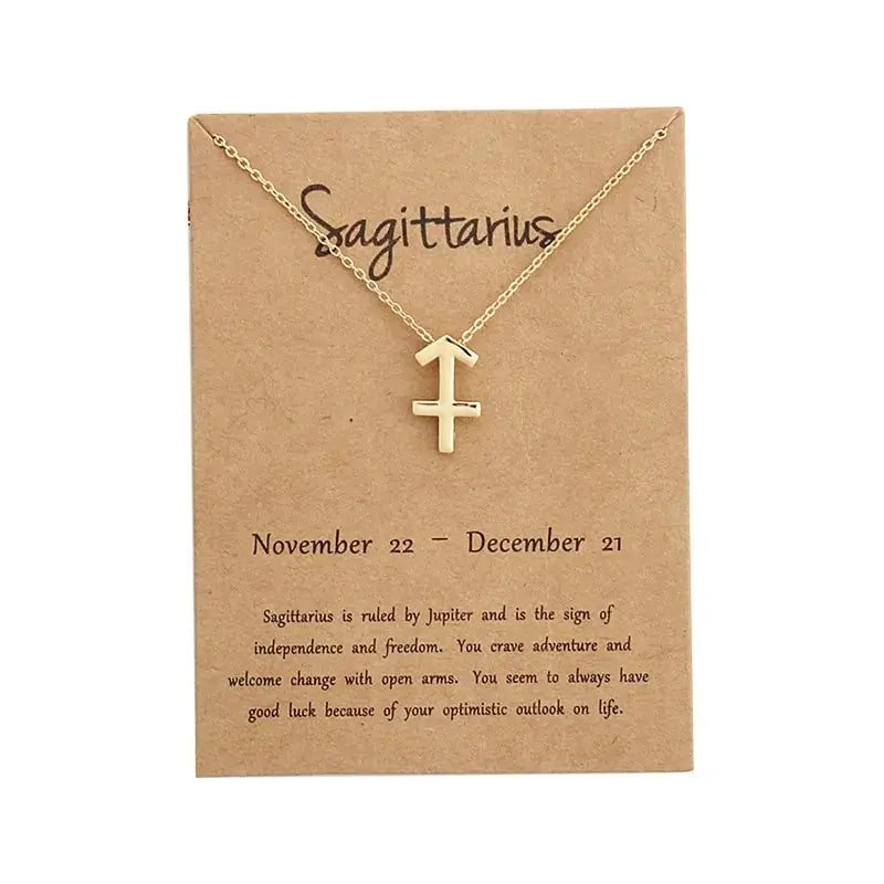 Gold Zodiac Pendant Necklace For Women Vivareflex Online