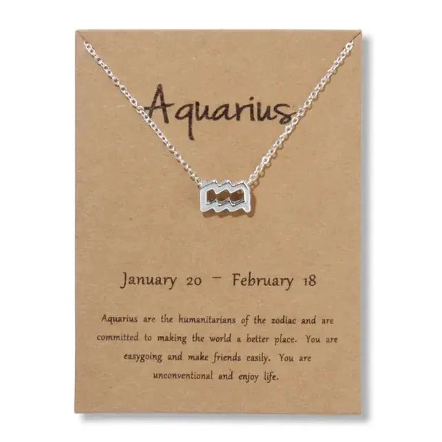 Gold Zodiac Pendant Necklace For Women Vivareflex Online