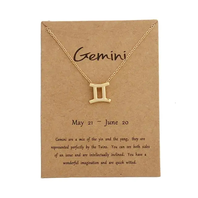 Gold Zodiac Pendant Necklace For Women Vivareflex Online