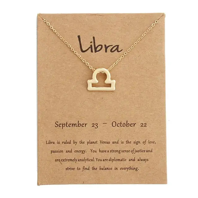 Gold Zodiac Pendant Necklace For Women Vivareflex Online