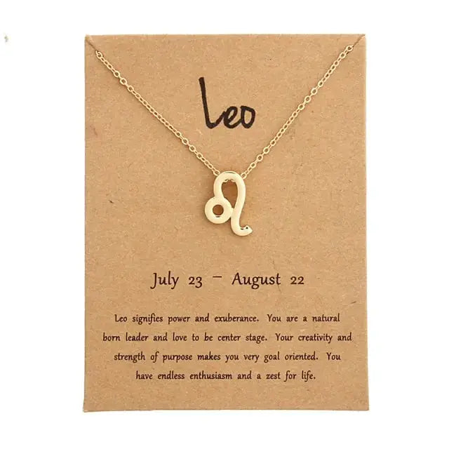 Gold Zodiac Pendant Necklace For Women Vivareflex Online