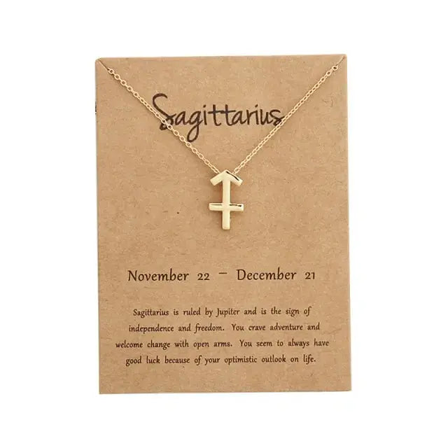 Gold Zodiac Pendant Necklace For Women Vivareflex Online