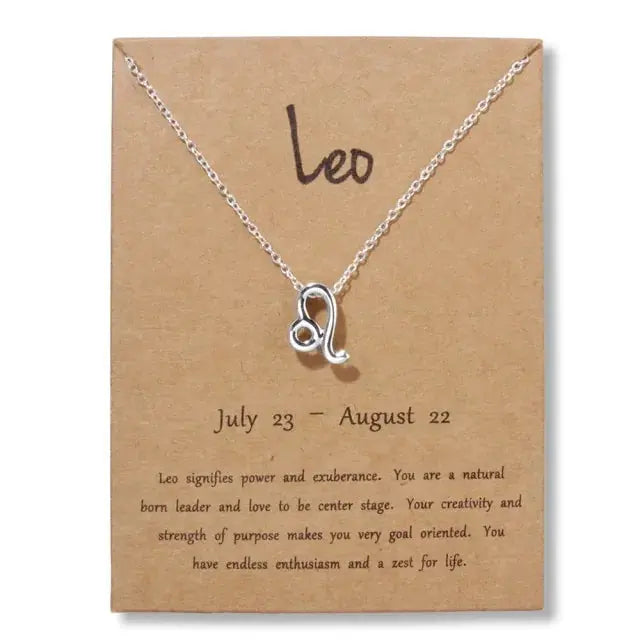Gold Zodiac Pendant Necklace For Women Vivareflex Online