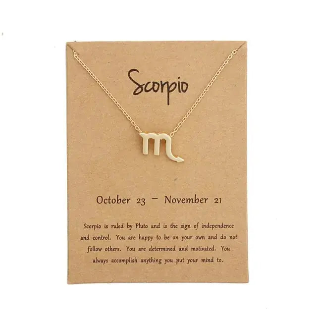 Gold Zodiac Pendant Necklace For Women Vivareflex Online