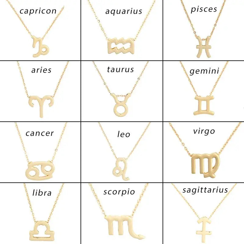 Gold Zodiac Pendant Necklace For Women Vivareflex Online