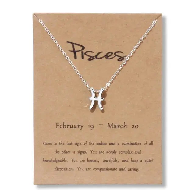 Gold Zodiac Pendant Necklace For Women Vivareflex Online