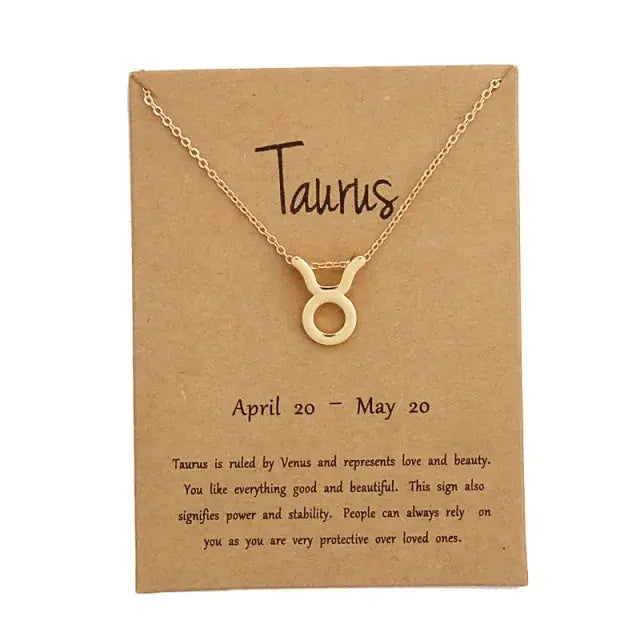 Gold Zodiac Pendant Necklace For Women Vivareflex Online