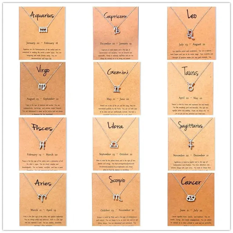 Gold Zodiac Pendant Necklace For Women Vivareflex Online