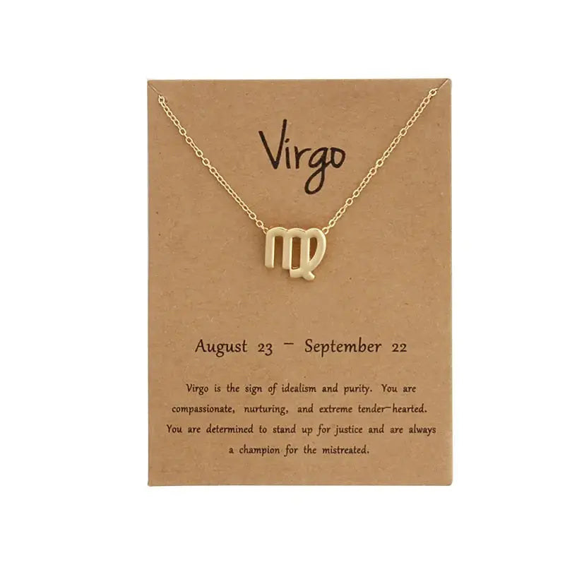 Gold Zodiac Pendant Necklace For Women Vivareflex Online