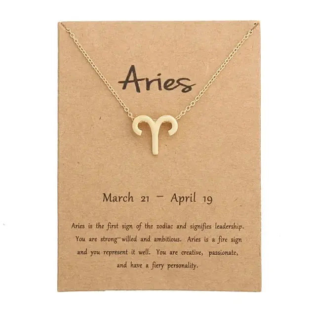 Gold Zodiac Pendant Necklace For Women Vivareflex Online