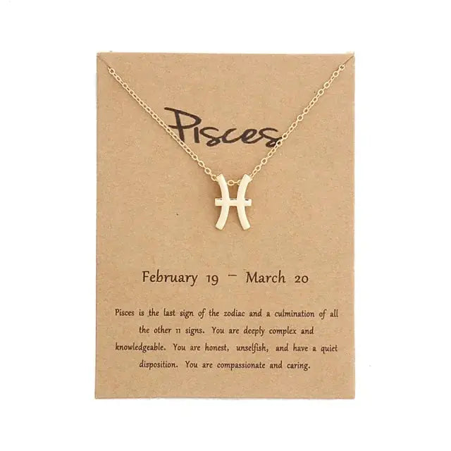 Gold Zodiac Pendant Necklace For Women Vivareflex Online
