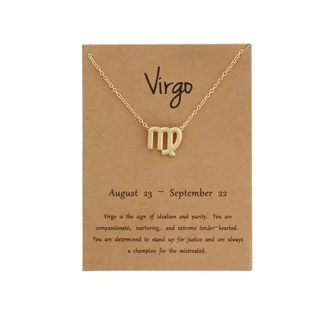 Gold Zodiac Pendant Necklace For Women Vivareflex Online