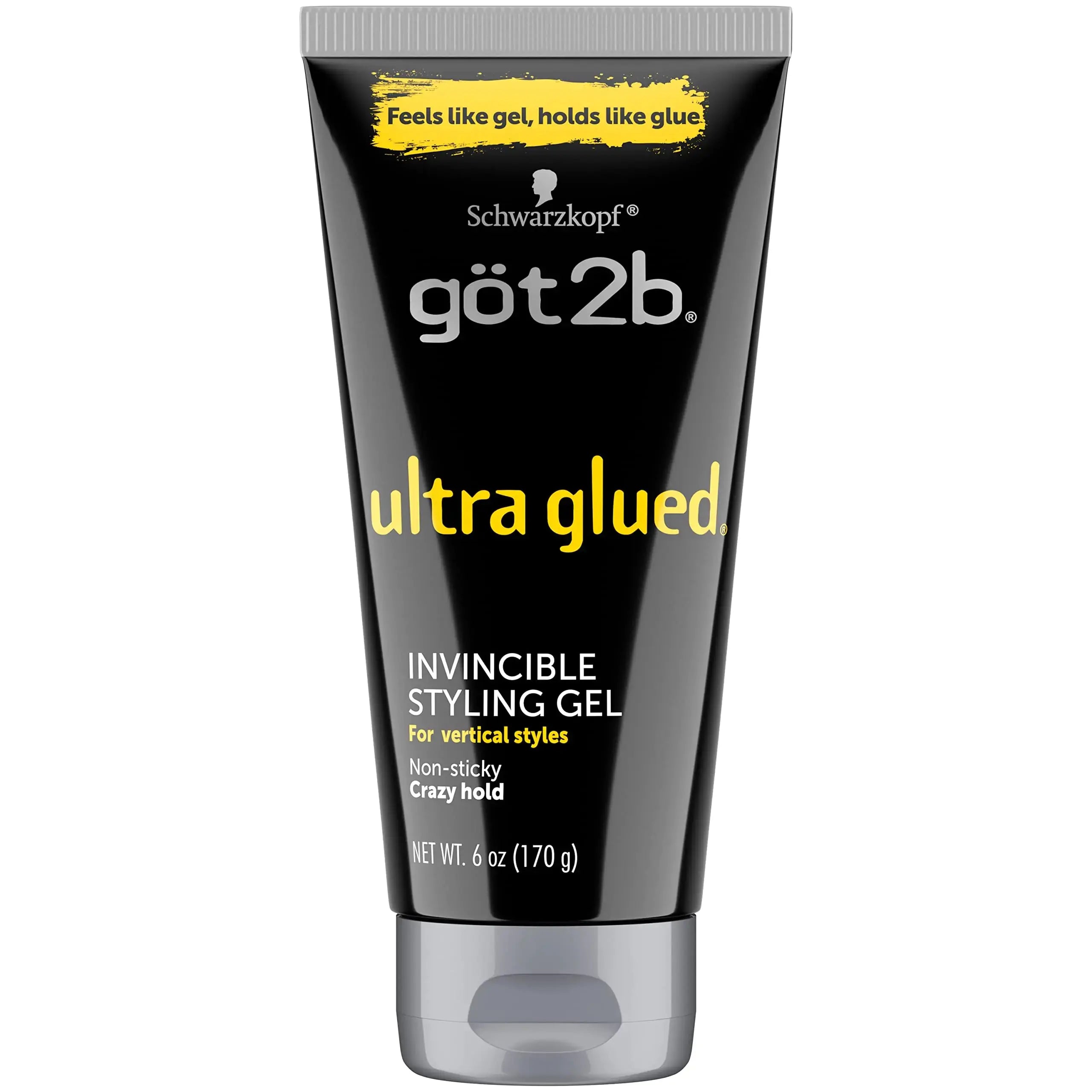 Got2B Ultra Glued Invincible Styling Gel 2 - 6 oz tubes + 1 Travel 1.25 oz tube Styling Gel + Travel 1 Fl Oz (Pack of 1) - Vivareflex Online