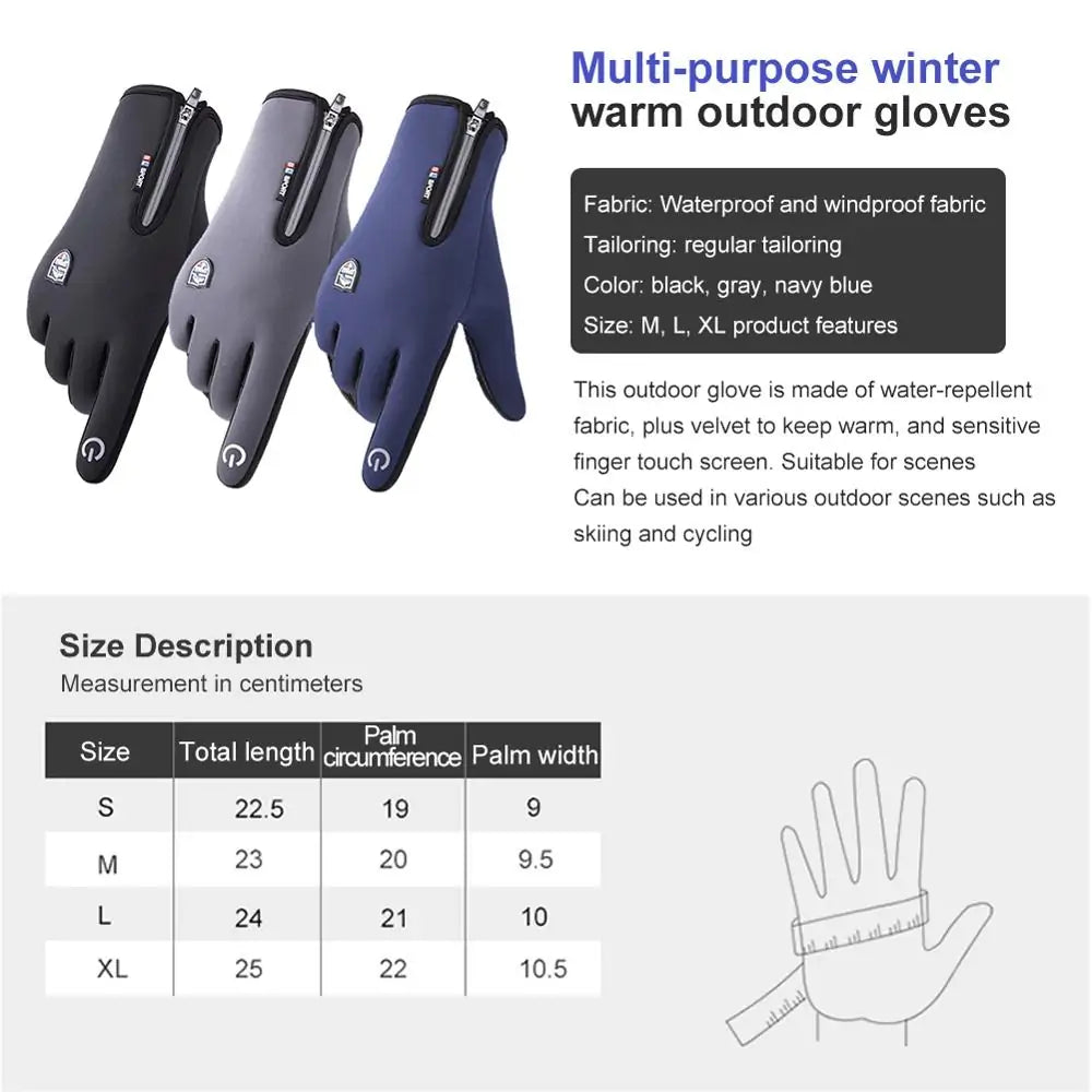 Winter Warm Ski Gloves Men Gloves Vivareflex Online