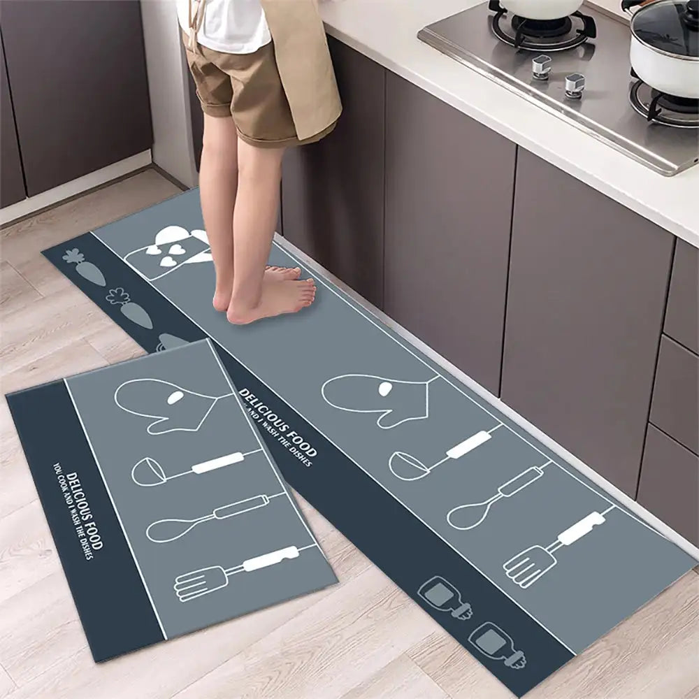 Tapis de cuisine antidérapant moderne