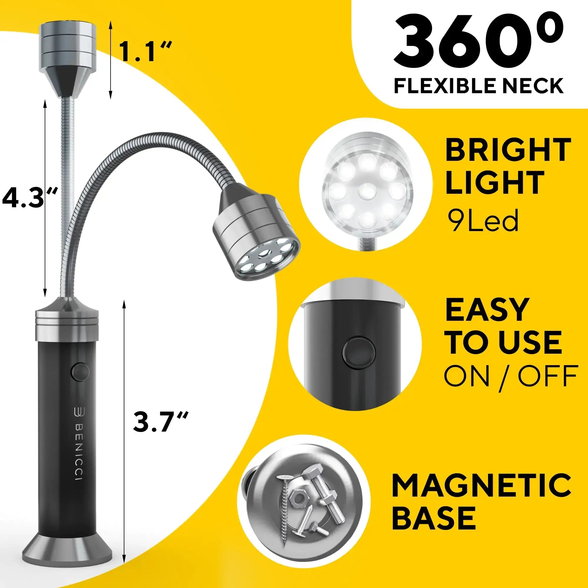 GrillGlow Magnetic LED Lights - Dual Flexible Grill Lighting Vivareflex Online