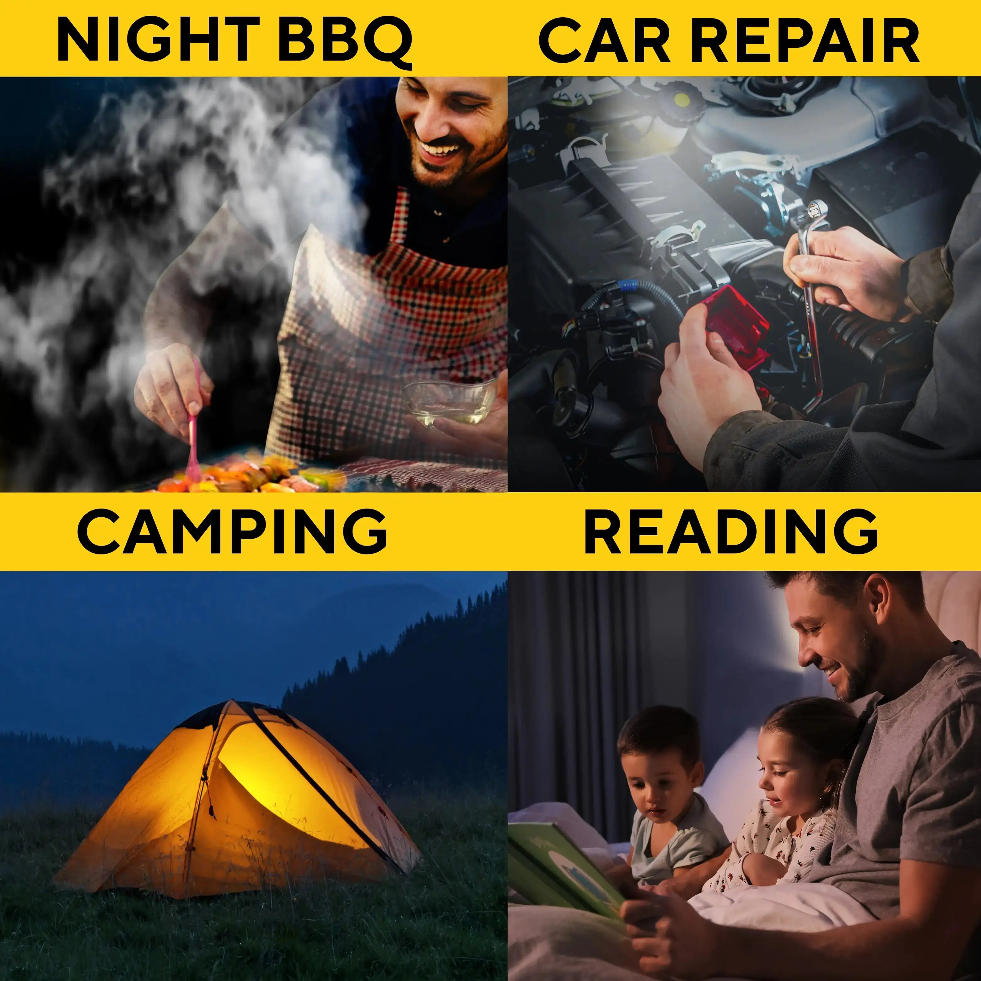 GrillGlow Magnetic LED Lights - Dual Flexible Grill Lighting Vivareflex Online