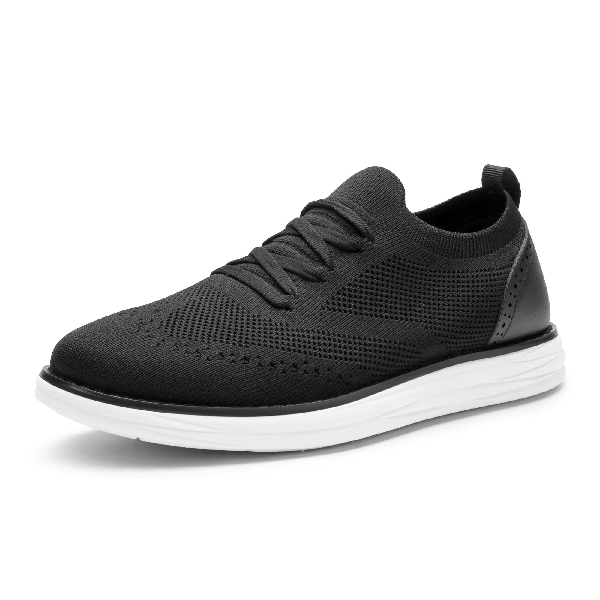 Baskets Oxford en maille Craft KnitFlex pour hommes de Bruno Marc, chaussures décontractées à lacets légères