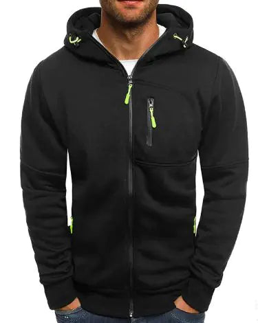 Men's Fleece Color Hoodie Zip Front Hooded Sweatshirt Vivareflex Online