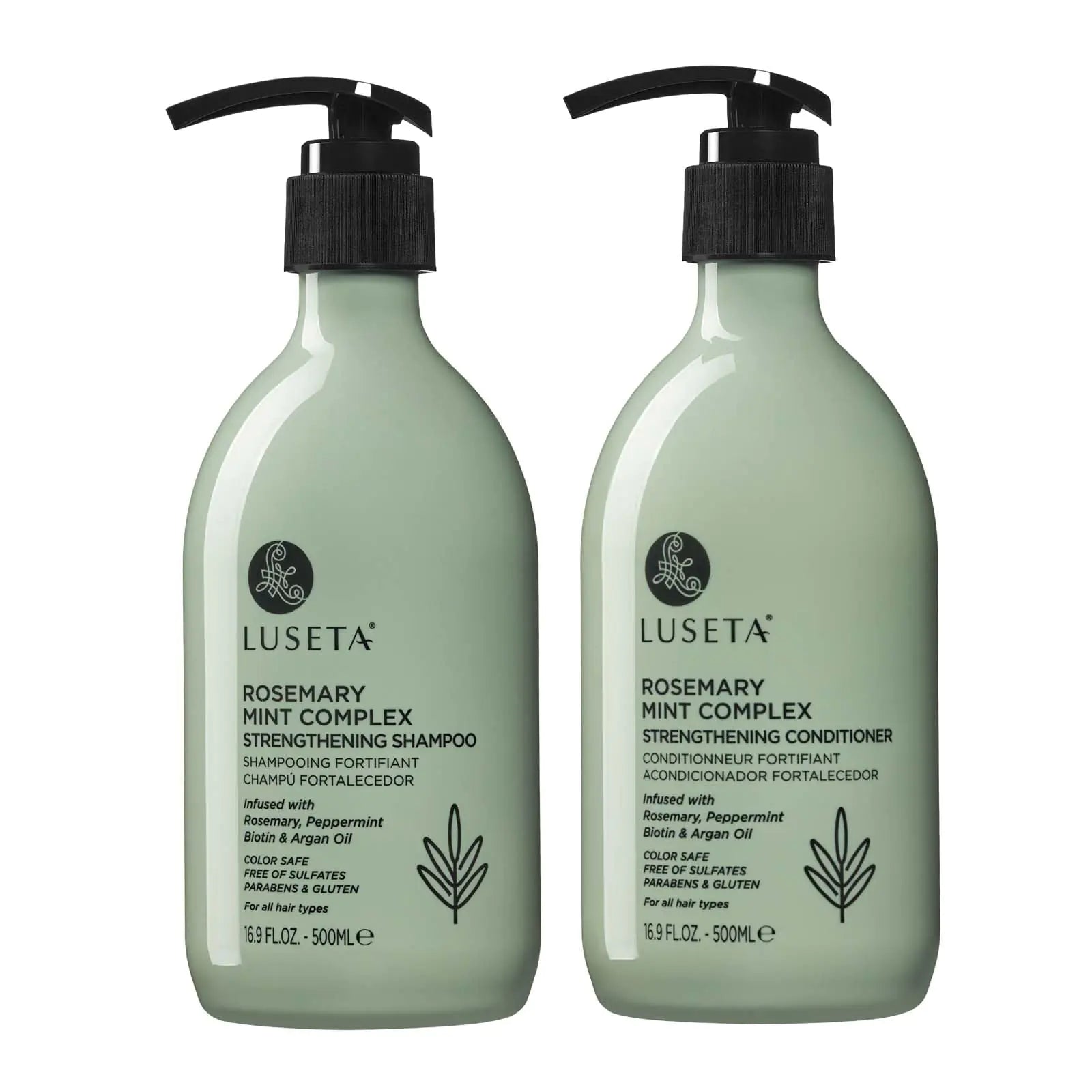 Luseta Rosemary Mint Strengthening Shampoo & Conditioner for Thin Hair - Vivareflex Online