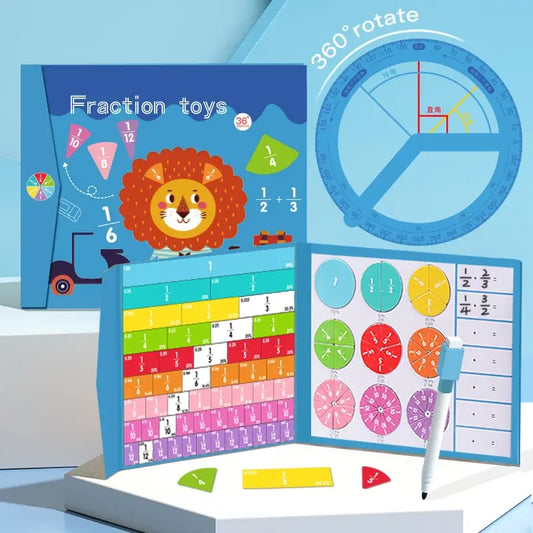 Jouets mathématiques pour fractions magnétiques pour enfants