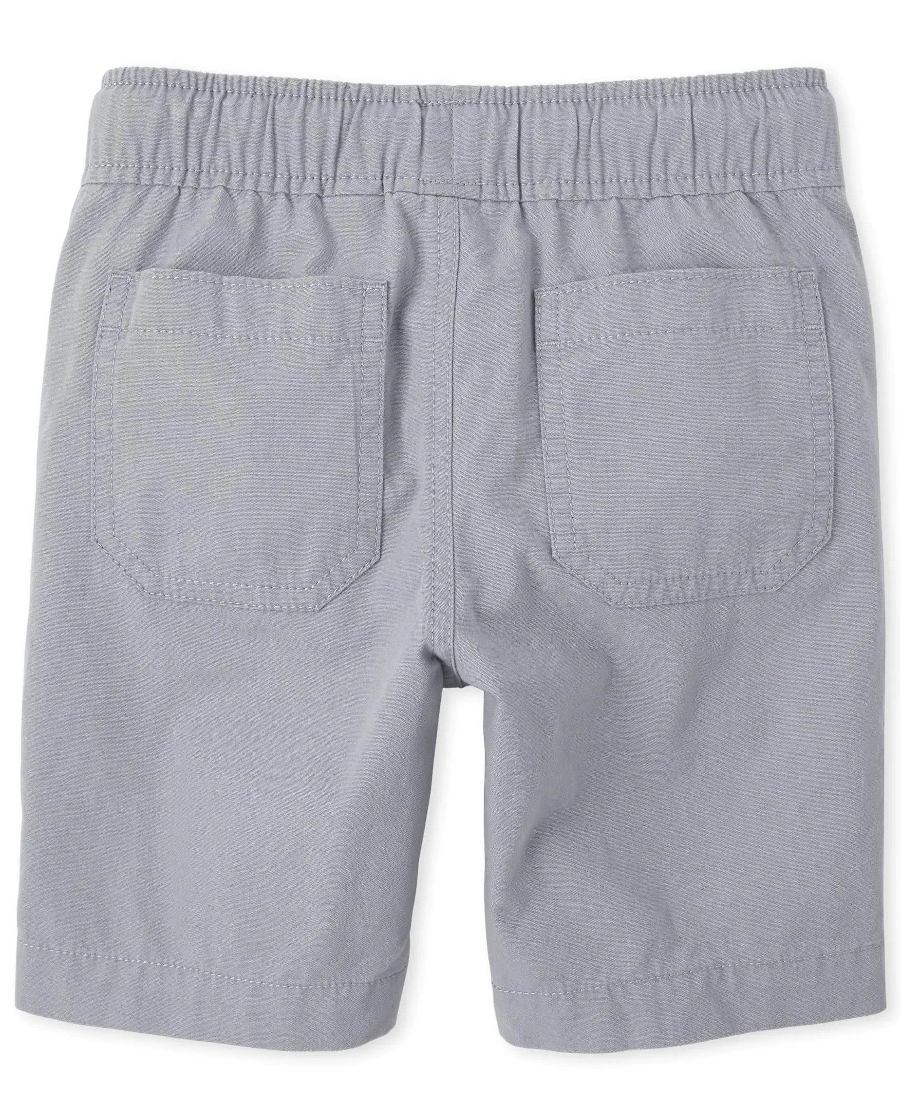 The Children's Place Boys' Cotton Pull on Jogger Shorts 16 Fin Gray Single