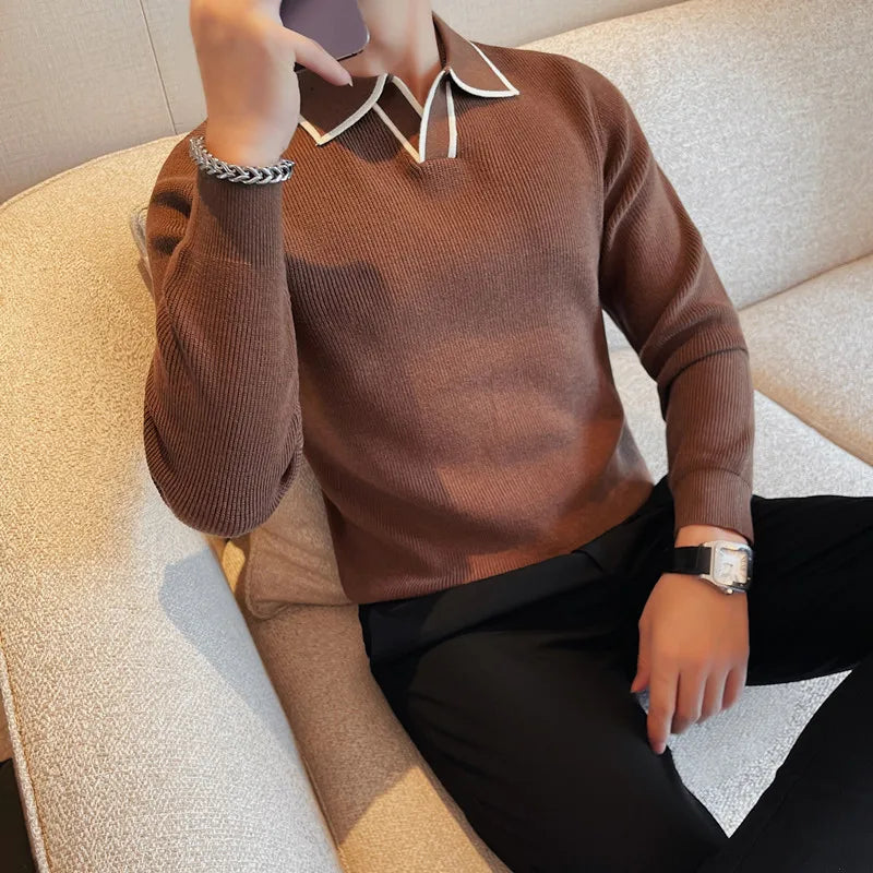 Brand Winter Cozy Lapel Pullover Vivareflex Online