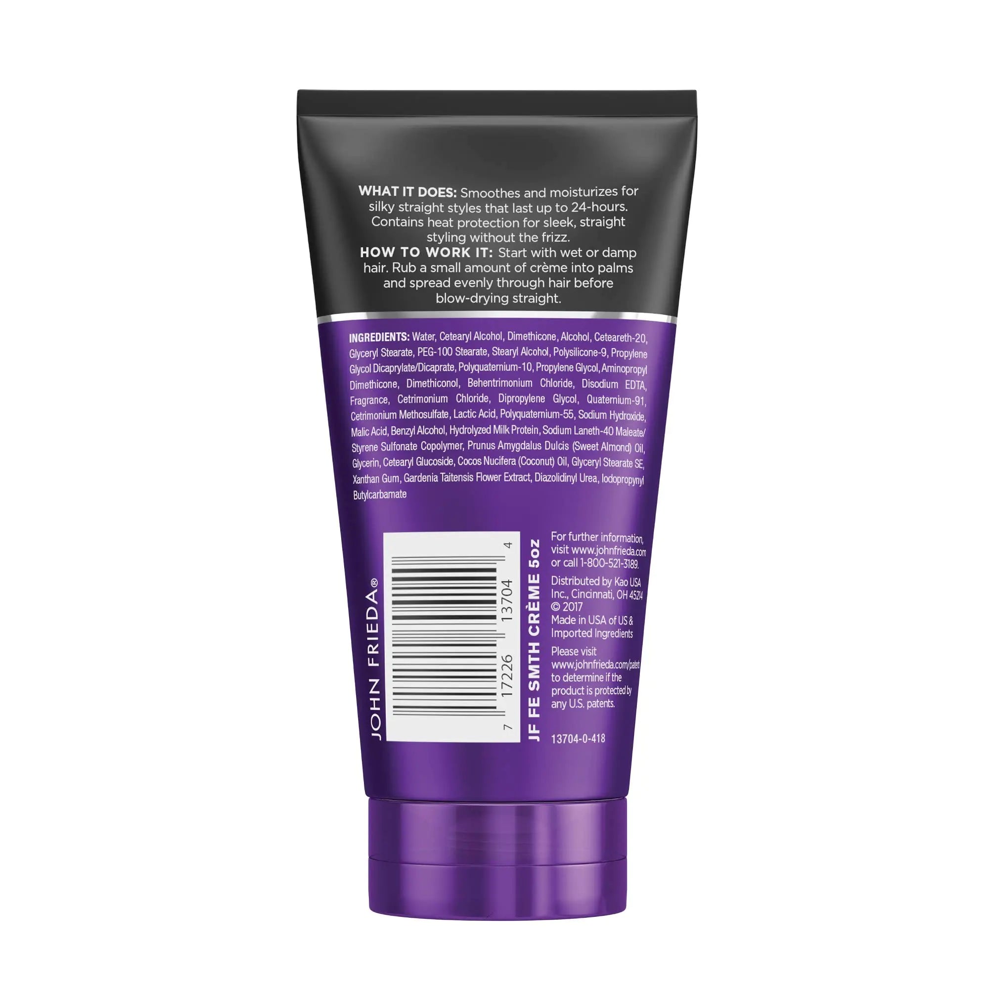 Crema para peinar John Frieda Frizz-Ease, fijación recta, 5 oz (paquete de 3) 5 onzas (paquete de 3)