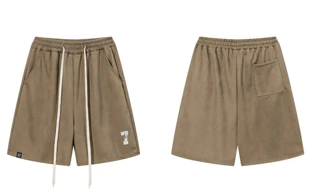 Harajuku Suede Shorts for Men Vivareflex Online