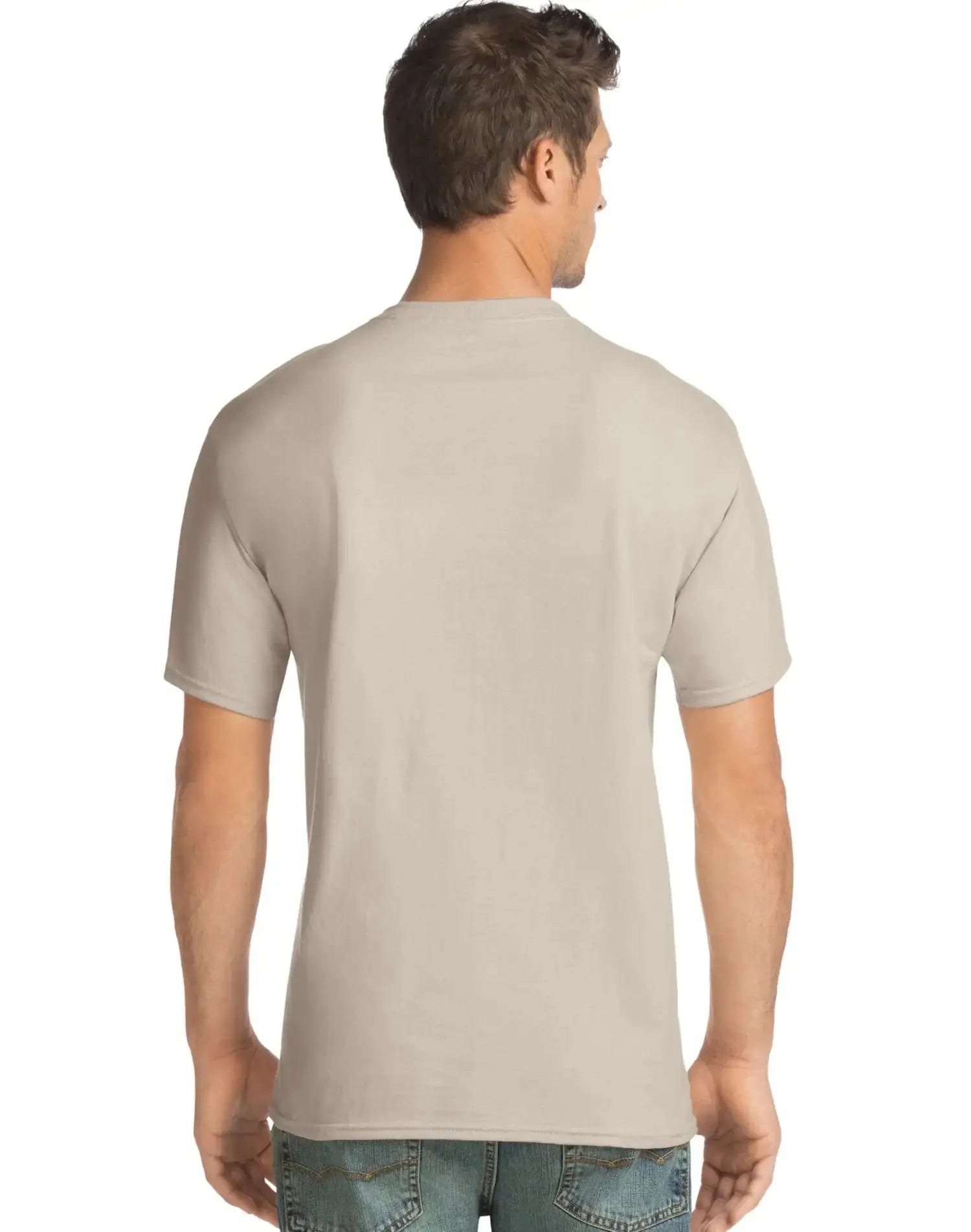 Hanes mens Ultimate Crewneck T-Shirt Medium Stonewashed Blue - Vivareflex Online