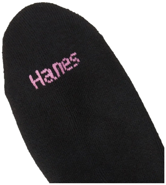 Hanes womens Ultimate Comfort Toe Seamed Ankle Socks Pack Of 6 5-9 Black - 6 Pack - Vivareflex Online