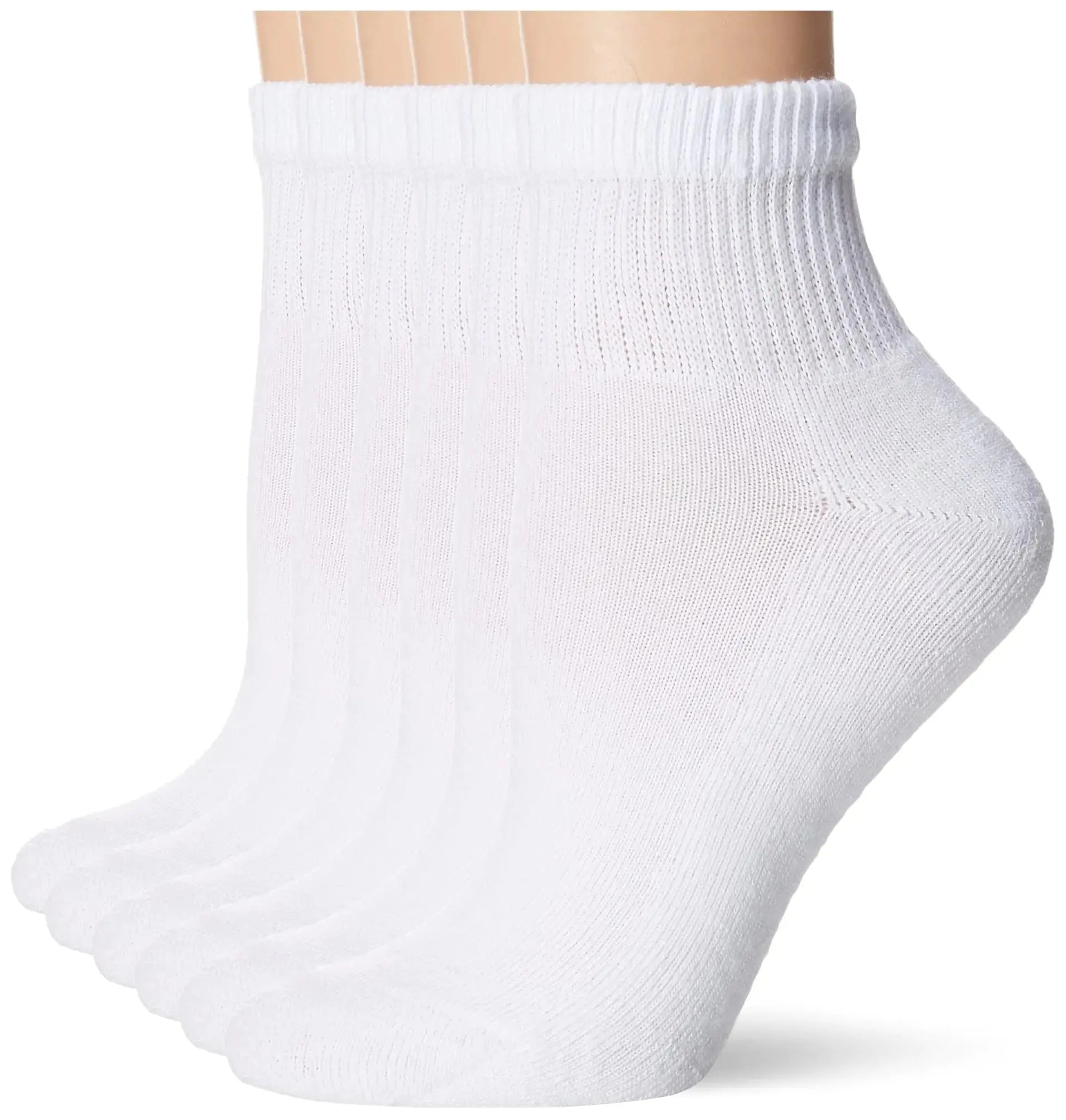 Hanes womens Ultimate Comfort Toe Seamed Ankle Socks Pack Of 6 5-9 Black - 6 Pack - Vivareflex Online