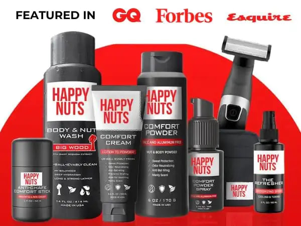 Happy Nuts Comfort Body Powder Anti-Chafing, Sweat Defense_Vivareflex_Online