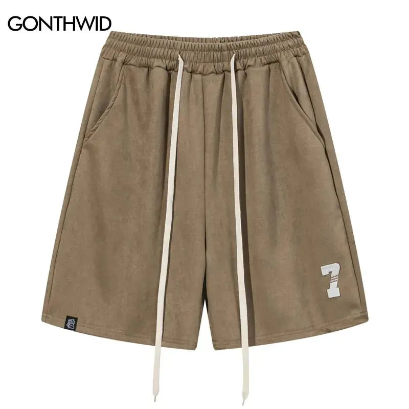 Harajuku Suede Shorts for Men Vivareflex Online