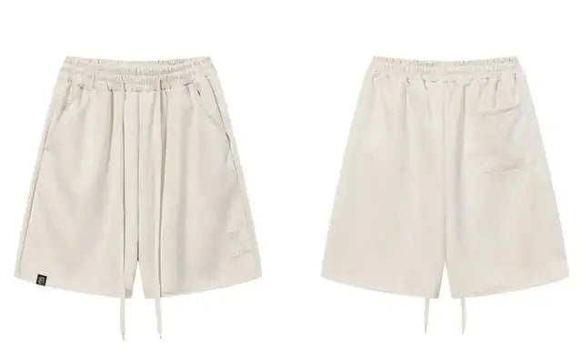 Harajuku Suede Shorts for Men Vivareflex Online