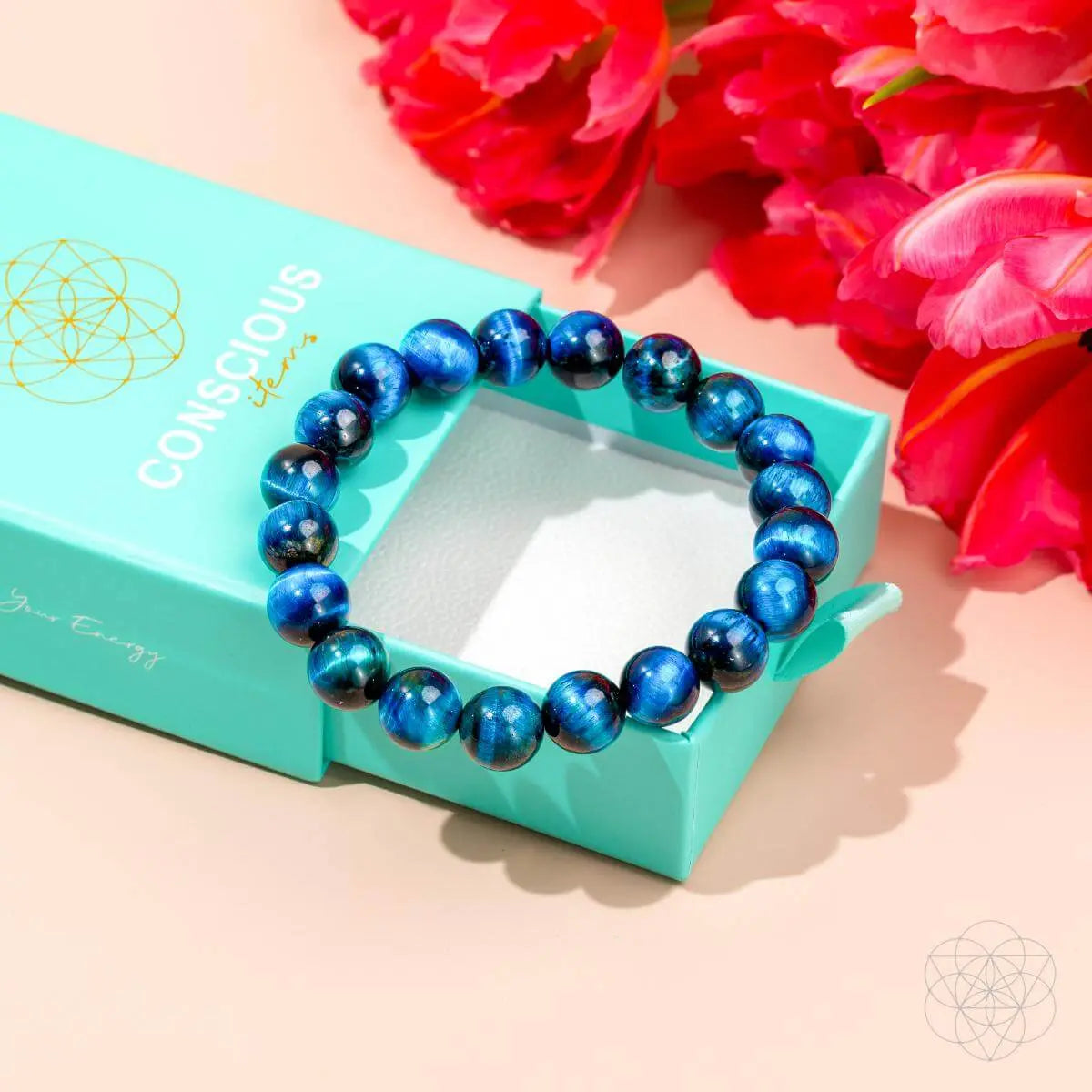 Hawk’s Focus – Royal Blue Tiger’s Eye Bracelet Conscious Items