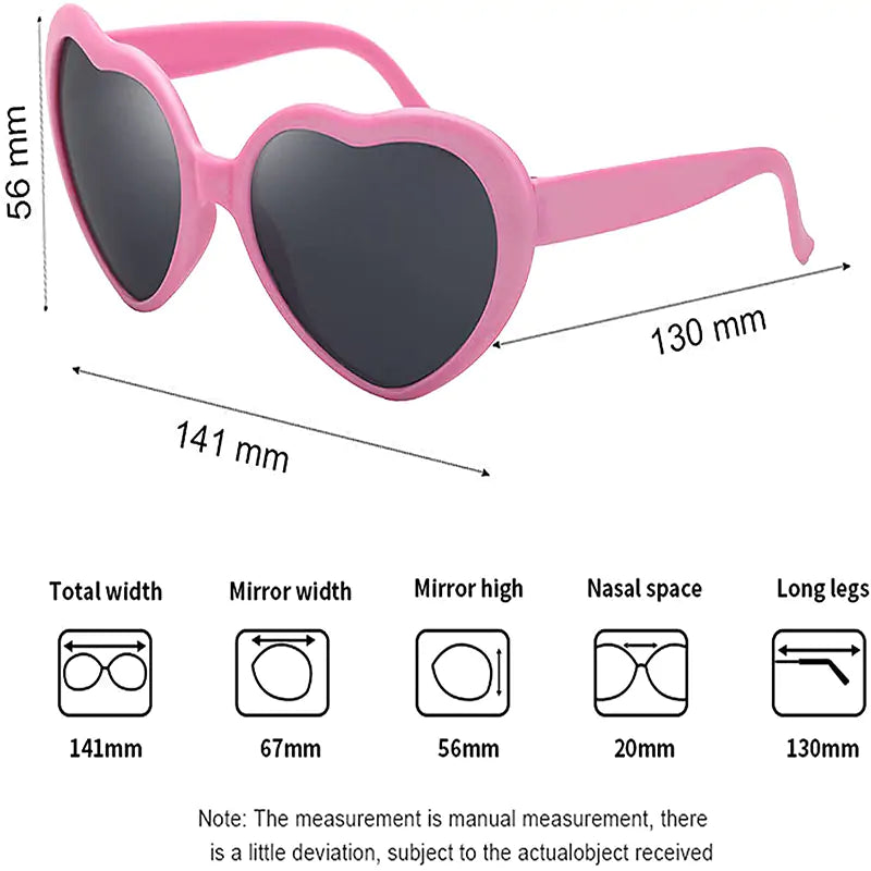 Heart Shaped Sunglasses 100% UV Protection_Vivareflex_Online