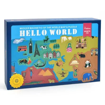 Hello World! Magnetic World Map - Vivareflex Online