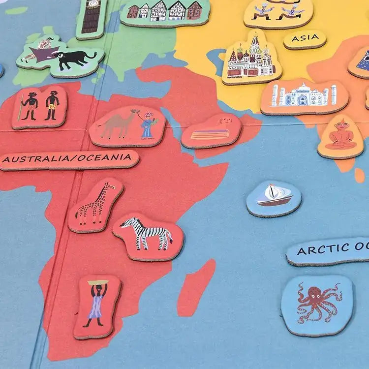 Hello World! Magnetic World Map - Vivareflex Online