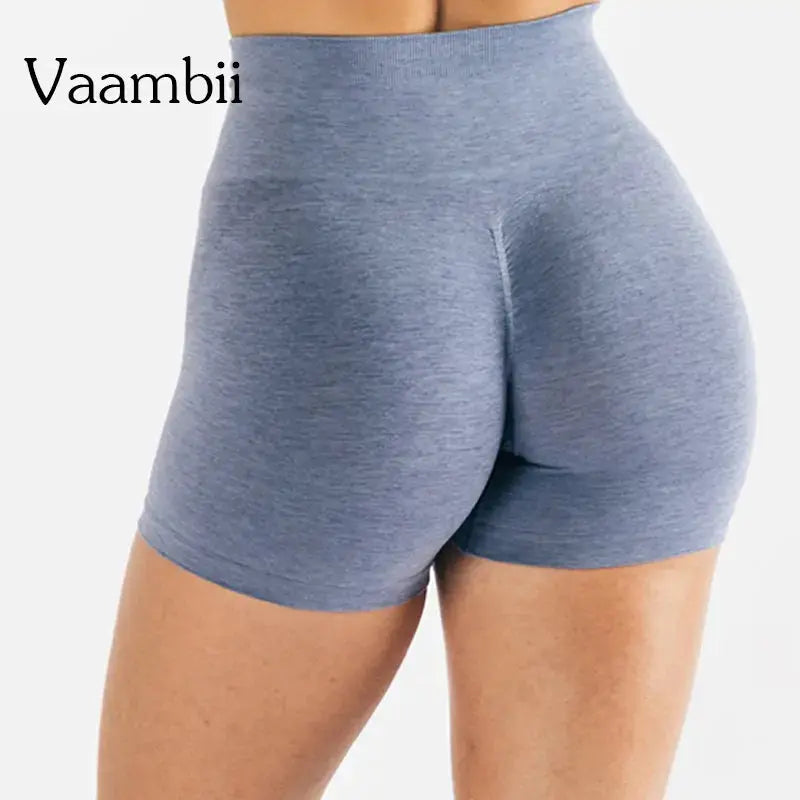 High Waist Sport Shorts - Moisture Wicking Fabric_vivareflex_online