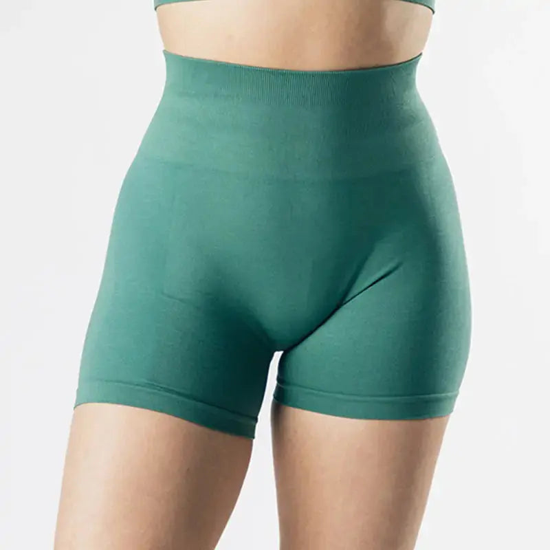 High Waist Sport Shorts Moisture Wicking Fabric_vivareflex_online