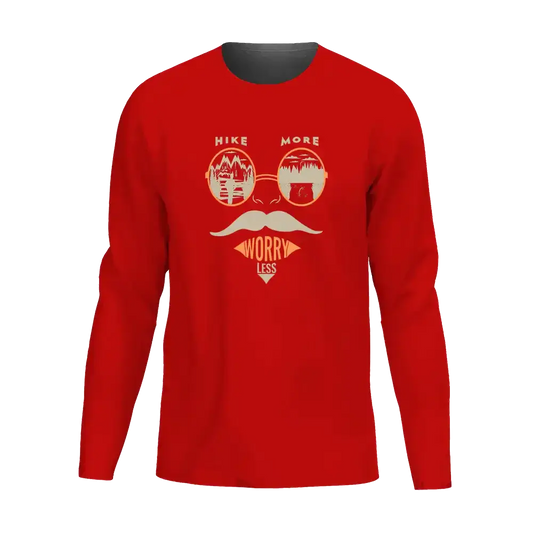 Hike More Worry Less Men Long Sleeve Shirt Vivareflex Online