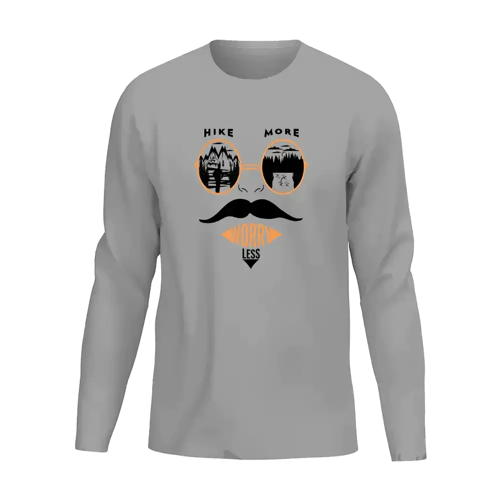 Hike More Worry Less Men Long Sleeve Shirt Vivareflex Online