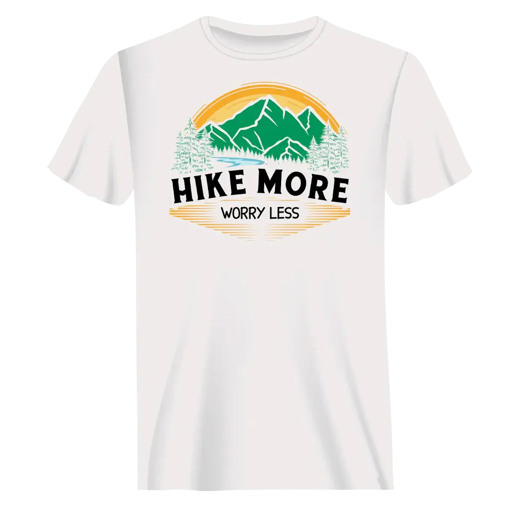Hike More Worry Less T-Shirt for Men Vivareflex Online